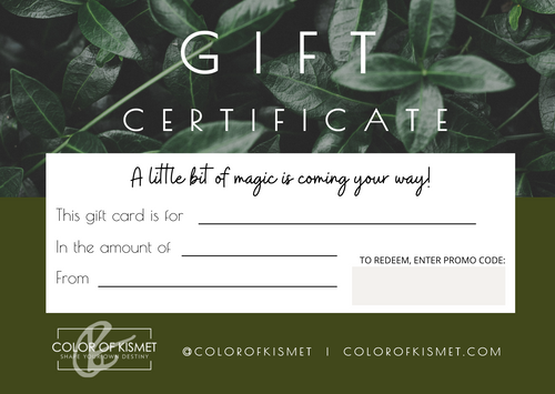 Gift Card - Color of Kismet Product